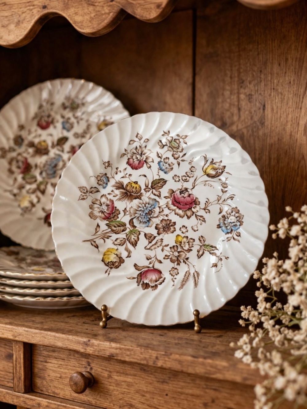 Johnson Brothers Multicolor Floral Dinner Plate